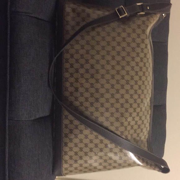 Gucci Handbags - Gucci crystal GG print duffle bag